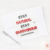 自然な滞在はomnivorousとどまります! スクエアシール (封筒)