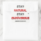 自然な滞在はomnivorousとどまります! スクエアシール (バッグ)