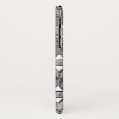 自然な灰色の石のモザイクの生命のパターンの花 Case-Mate iPhoneケース (裏面/左)