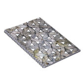 自然な灰色の石のモザイク、生命の花 ノートブック (右側)