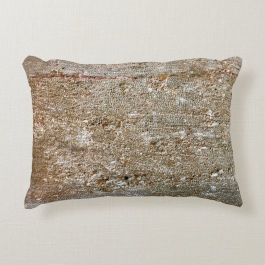 自然な灰色の黒い石の抽象芸術素晴らしいテキスト アクセントクッション (正面)