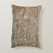 自然な灰色の黒い石の抽象芸術素晴らしいテキスト アクセントクッション (裏面(縦))