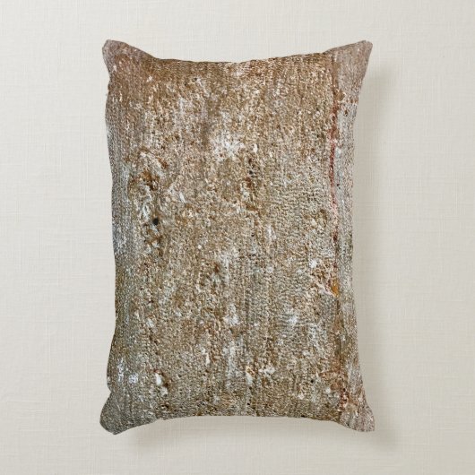 自然な灰色の黒い石の抽象芸術素晴らしいテキスト アクセントクッション (正面(垂直))