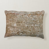 自然な灰色の黒い石の抽象芸術素晴らしいテキスト アクセントクッション (裏面)