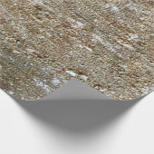 自然な灰色の黒い石の抽象芸術素晴らしいテキスト ラッピングペーパー (角)