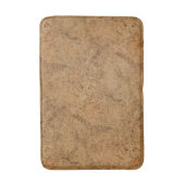自然な煙のコルクの吠え声の木製の穀物の一見 バスマット (正面縦)