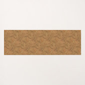 自然な煙のコルクの吠え声の木製の穀物の一見 ヨガマット (裏面(横))