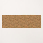 自然な煙のコルクの吠え声の木製の穀物の一見 ヨガマット (正面(横))