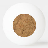 自然な煙のコルクの吠え声の木製の穀物の一見 卓球ボール (裏面)