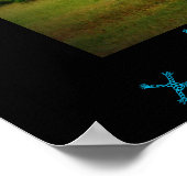 自然な環境でアフリカのシマウマとの引用文。 ポスター (角)