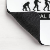 自然な生まれるバイクもしくは自転車に乗る人 マウスパッド (コーナー)