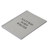 自然な生まれる作家の螺線形ノート ノートブック (左側)