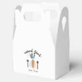 自然な生食品ロゴ ギフトボックス フェイバーボックス (オープン)