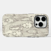 自然な真珠色の馬 Case-Mate iPhoneケース (裏面 (横))