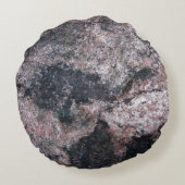 自然な石の質のピンクキャンデー ラウンドクッション (裏面)