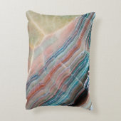 自然な石材のオニキス大理石テクスチャの背景 アクセントクッション (裏面(縦))