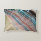 自然な石材のオニキス大理石テクスチャの背景 アクセントクッション (裏面)