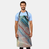 自然な石材のオニキス大理石テクスチャの背景 エプロン (着用した状態)