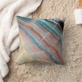 自然な石材のオニキス大理石テクスチャの背景 クッション (ブランケット)