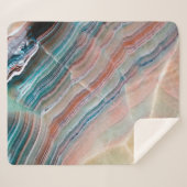 自然な石材のオニキス大理石テクスチャの背景 シェルパブランケット (正面(横))