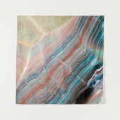 自然な石材のオニキス大理石テクスチャの背景 タペストリー (正面(横))