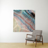 自然な石材のオニキス大理石テクスチャの背景 タペストリー (インサイチュ)