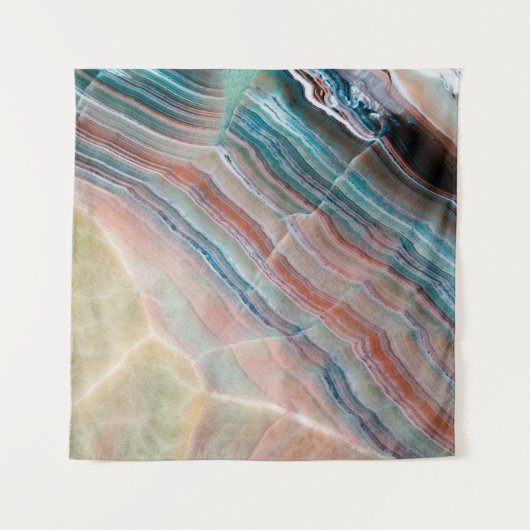 自然な石材のオニキス大理石テクスチャの背景 タペストリー (正面)