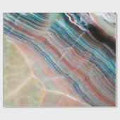 自然な石材のオニキス大理石テクスチャの背景 ラッピングペーパー (フラット)