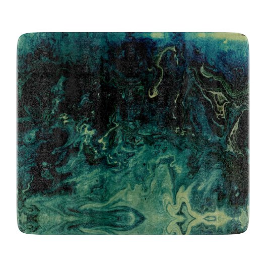 自然な緑の大理石の装飾の石 カッティングボード (正面)