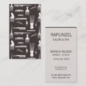 自然な美しいの毛のデザインの名刺 名刺 (正面/裏面)