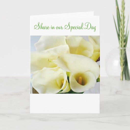 自然な美しい招待状 招待状 (正面)