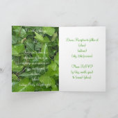 自然な美しい招待状 招待状 (内部)