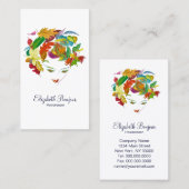 自然な美しい-変えて下さい色を/ 名刺 (正面/裏面)