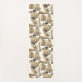 自然な色のシーシェルを持つ海 ヨガマット