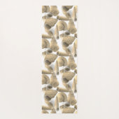 自然な色のシーシェルを持つ海 ヨガマット (裏面)