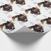 自然な色のボクサーが種族に出会う ラッピングペーパー (角)