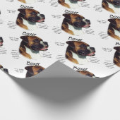 自然な色のボクサーが種族に出会う ラッピングペーパー (角)