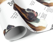 自然な色のボクサーが種族に出会う ラッピングペーパー (ロールコーナー)