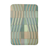 自然な色の波状の長方形 バスマット (正面縦)