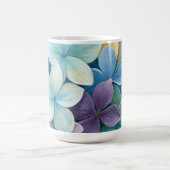 自然な色鮮やかな花 コーヒーマグカップ (中央)