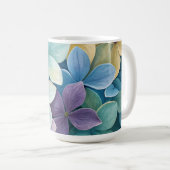 自然な色鮮やかな花 コーヒーマグカップ (正面右)