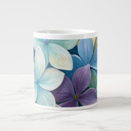 自然な色鮮やかな花 ジャンボコーヒーマグカップ