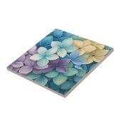 自然な色鮮やかな花  タイル (側面)