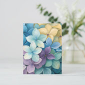 自然な色鮮やかな花 ポストカード (スタンド正面)