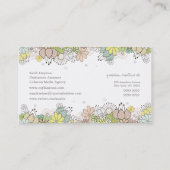 自然な花のエレガントでカスタムな名刺 名刺 (裏面)