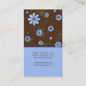 自然な花の名刺 名刺 (裏面)