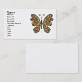 自然な蝶 名刺 (正面/裏面)