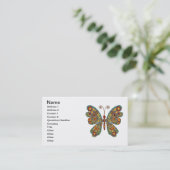 自然な蝶 名刺 (スタンド正面)