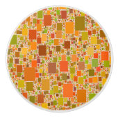 自然な調子の幾何学的なトレンディーの抽象芸術のアートワーク セラミックノブ (正面)