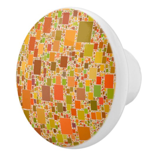 自然な調子の幾何学的なトレンディーの抽象芸術のアートワーク セラミックノブ (右)